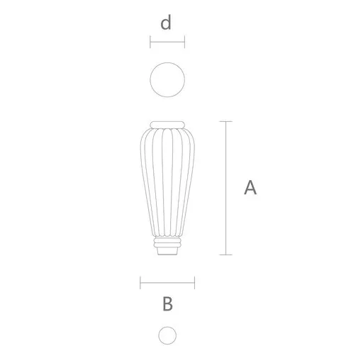 Contemporary tapered reeded furniture feet